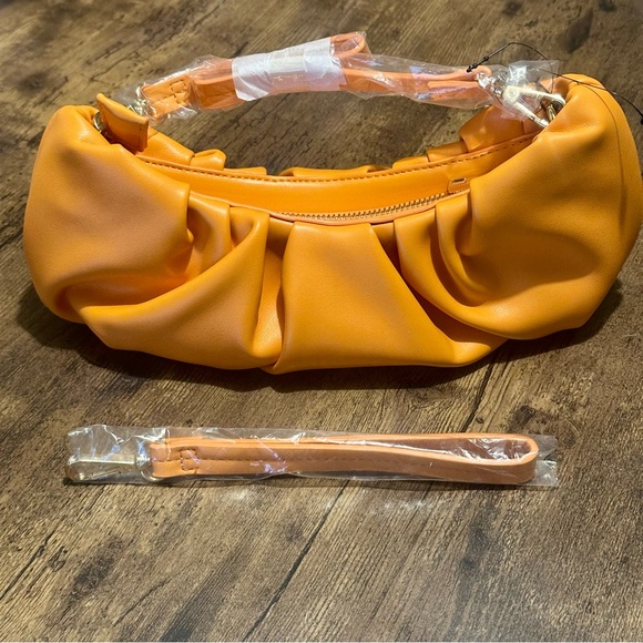 Women's Vibrant Mango Clutch - Picture 6 of 7